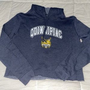 Quinnipiac University Pride Cropped Hoodie 🐯